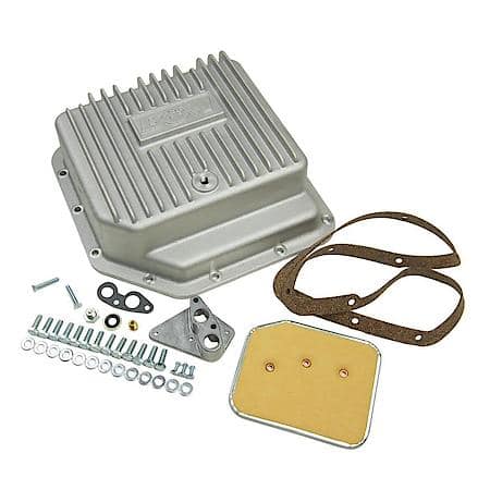 Transmission Cast Deep Pan, Brushed Finish Th-350
