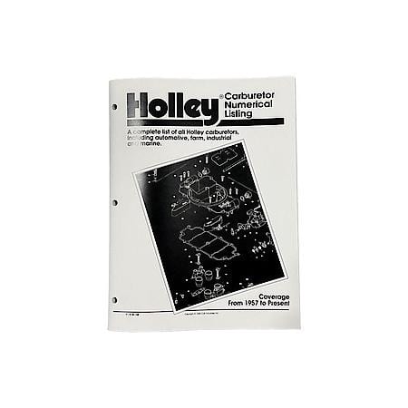 Carburetors Number Listing Handbook
