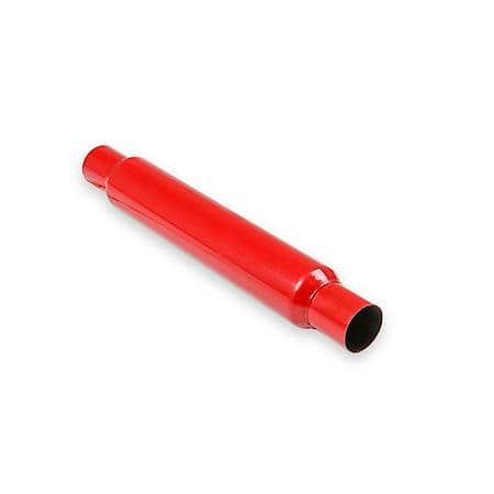Glasspack Muffler, Slip-Fit, 2.5" Inlet, 2.5" Outlet, Muffler Body is 18" Long