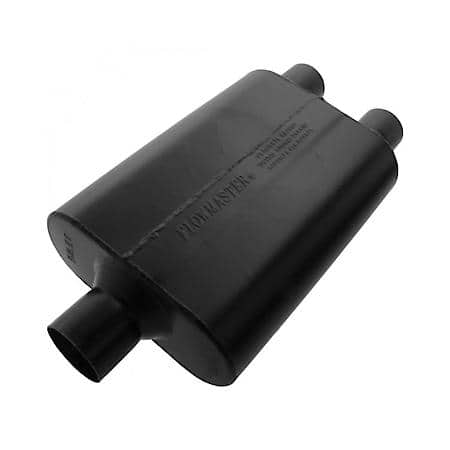 Super 44 Muffler - 2.50 Center In - 2.25 Dual Out - Aggressive Sound