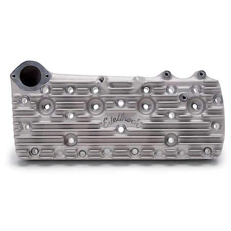 Flathead Ford Cylinder Head With Script Logo, Ribbed internally and externally.
