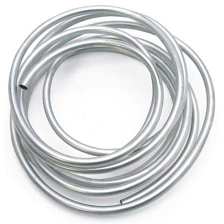 3/8" Tube Size Aluminum Fuel Lines With Natural Finish