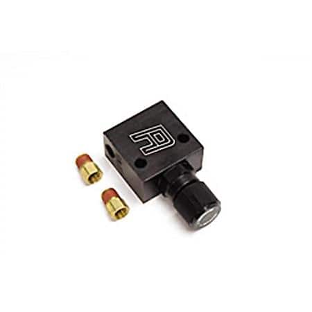 Billet Aluminum Residual Valve With 3/8"-24 Inverted Flare Hard Line Adapter