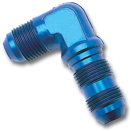 Flare Bulkhead, Blue, 3 AN 90°