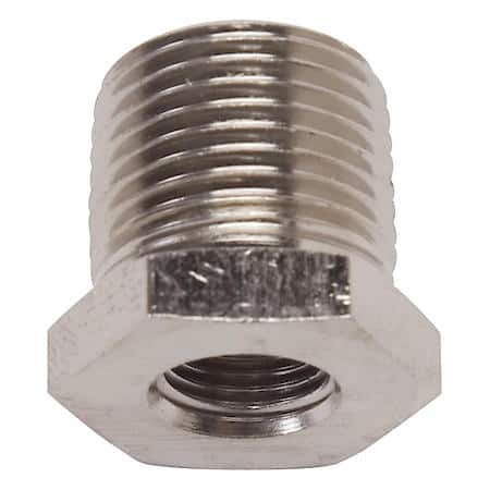 Female Pipe Bushing Reducer, Endura, 1/4" Male to 1/8"