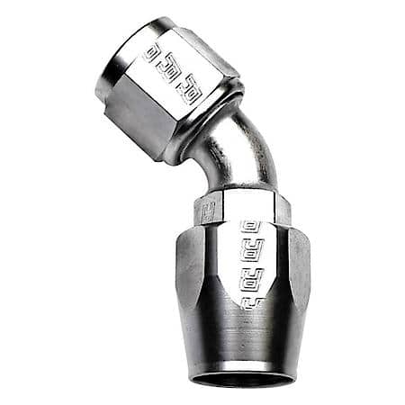 Endura Full Flow Hose End - 4 AN, 45°