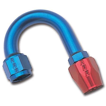 Hose End, Centerline Radius - 1 in., Red/Blue, 180°