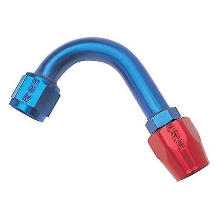 Hose End, Centerline Radius - 1-1/4", Red/Blue, 120°