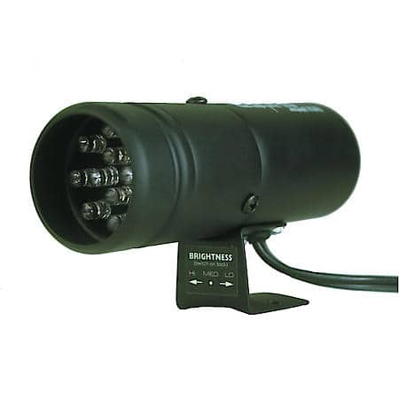 Shift Light; 12 Amber LED; Pedestal; Black; Super-Lite