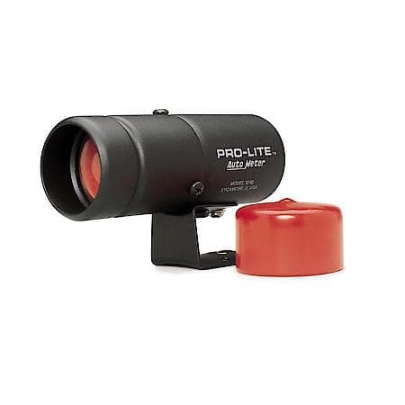 Warning Light; Black Pro-Lite; Included Red Lens/Night Cover