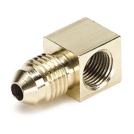 Fitting; Adapter; 90 Deg.; 1/8" NPTF Female To -4An Male; Brass