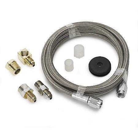 Line; Braided Stainless Steel; 3 Dia.; 6Ft. Length;-3An And 1/8" NPTF Fitting