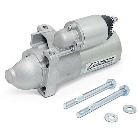 Stock Replacement Mini Starter, 10:1; 168 Tooth Staggered, Fits Chevy Small & Big Block V8 Engines