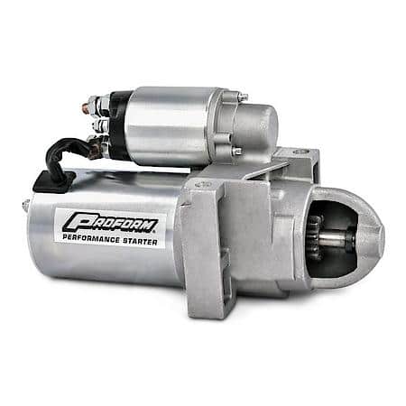 Stock Replacement Mini Starter, 10:1; 168 Tooth Staggered, Fits Chevy Small & Big Block V8 Engines