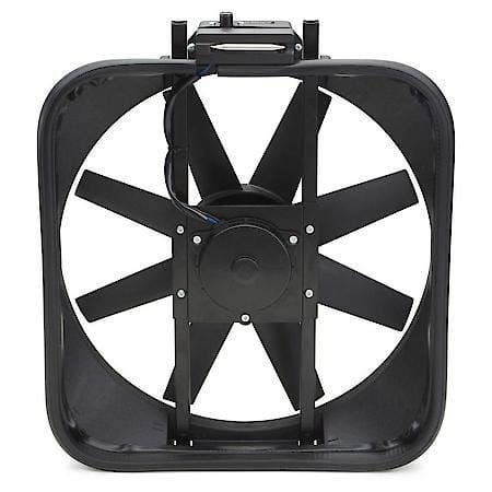 High Performance Mustang, 15" Electric Fan w/ Shroud, Adj. Thermostat, Fits Mustang 5.0 1987-93