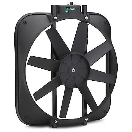 High Performance Mustang, 15" Electric Fan w/ Shroud, Adj. Thermostat, Fits Mustang 5.0 1987-93