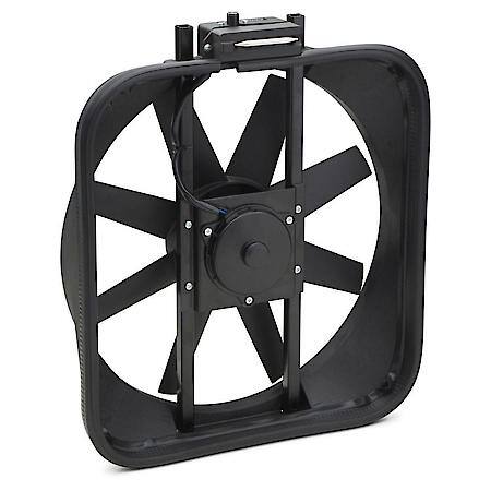 High Perf Universal, 15" Electric Fan w/ Shroud, Straight Blade; 2800 CFM; w/ Thermostat & Mount Kit