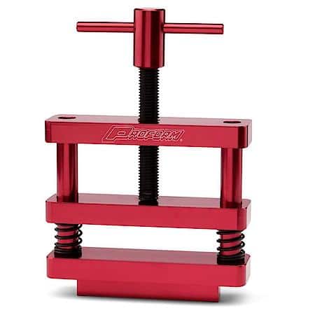 Aluminum Connecting Rod Vise, Red Anodized Aluminum, Vise Mount
