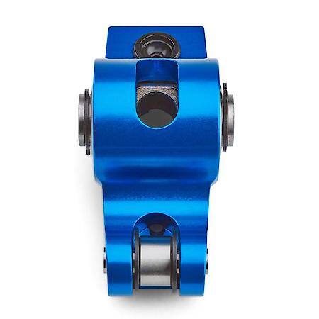 Roller Rockers,1.5 Ratio; 3/8" Stud,Small Block Chevy V8 Engine w/ Center Hold-Down V/C, set of 16