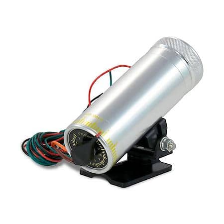 Silver RPM Shift Light, Adjustable Knob, 3000 to 12,000 RPM, Detachable Mount