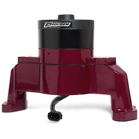 Electric Water Pump, Red Finish, Fits Chevy Small Block Gen I