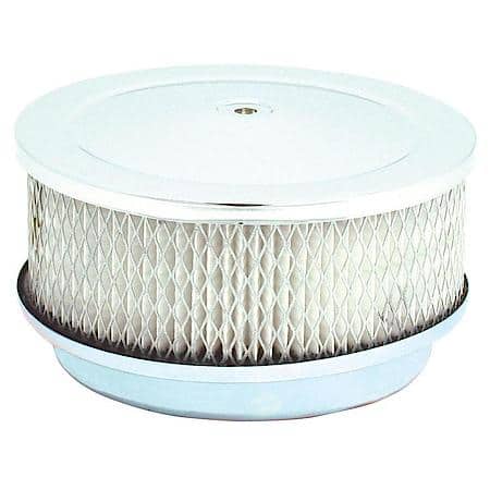 Air Cleaner; 6-3/8" X 2-1/2" Chrome