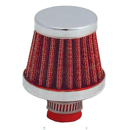 Red 10mm Breather Filter for 3/8" to 1/2" Tubes