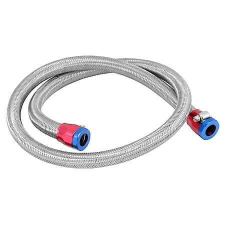 Stainless Steel flex 3/8 In Filter Line Kit 3 Ft W/Clamps