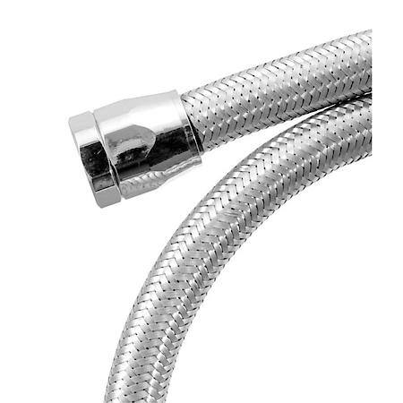 Stainless steel Flex 3/8 In Fl Ln Kit 3 Ft W/Chrome Clamps