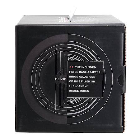 High Flow Red Conical Air Filter for 3-4 Inch Tubes