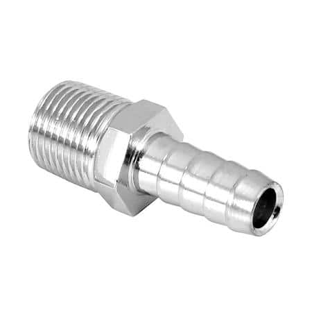 Fuel Fitting 3/8" Chrome