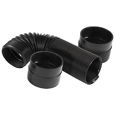 3" Black Air Duct Hose Kit with Couplers for Cold Air Intake