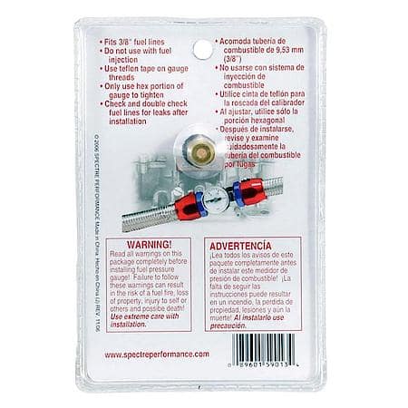 Fuel Pressure Gauge w/Fitting