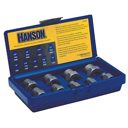 Bolt Extractor Set 9Pc 1/4-3/4 W3/8 Drive