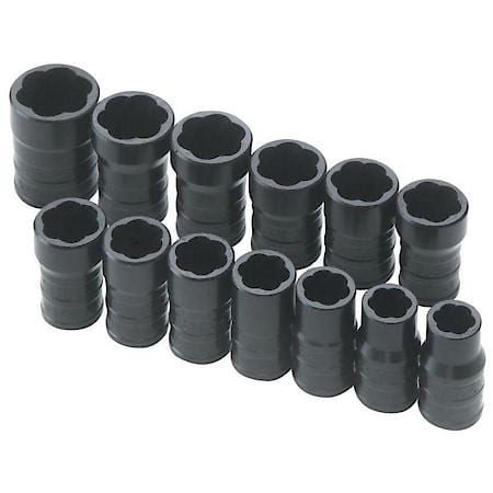 13 Piece 3/8" Drive Sae And Metric Turbosocket Set