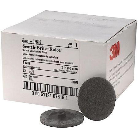 Scotch-Brite Roloc Surface Conditioning Disc, Tr 07516, 2 In X Nh S Sfn (Sold by each)