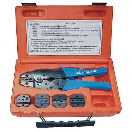 Crimper Kit Ratcheting Removable Jaws