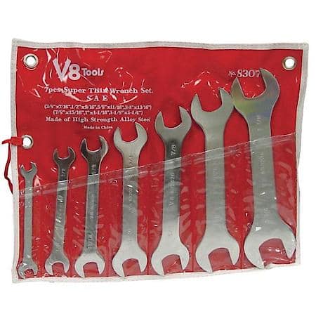 Wre Set 7Pc Super Thin 3/8 - 1-1/4