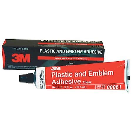 Adhesive Plastic And Emblem Clear 5Oz Tube