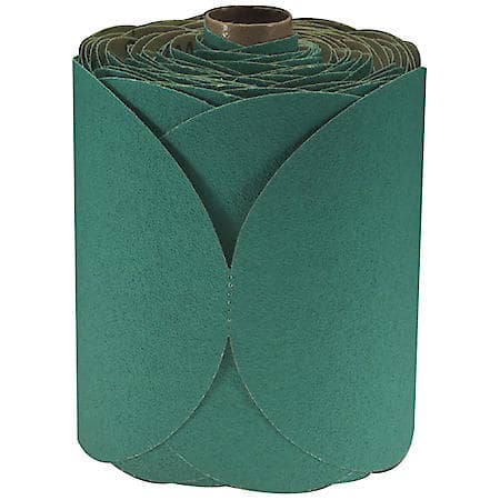 Stikit Green Fre-Cut Disc Roll, 6 in, 80D, 1 disc, sold by each