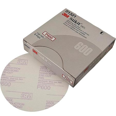3M Stikit Finishing Film Disc, 01321, 6 in, P600 (Sold by each)