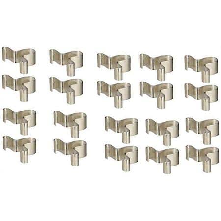 20Pk Clips 1/4 Soc Rail 20/Pk