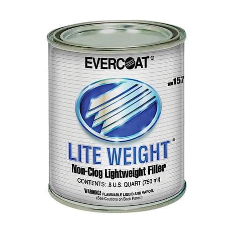 EVERCOAT« LITE WEIGHT« 100156 Professional Lightweight Body Filler, 3 L Can, Gray, Liquid