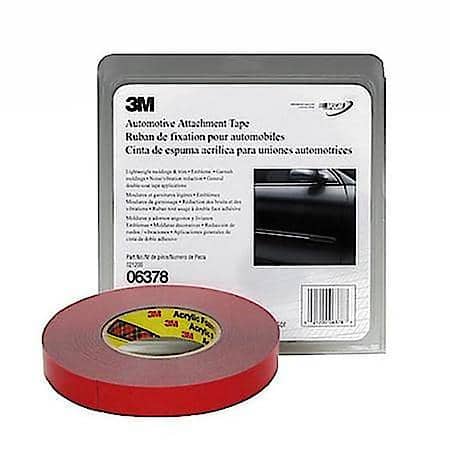 3M(TM) Automotive Attachment Tape 06378, Gray, 7/8 in x 20 yd, 30 mil, 12 per cs