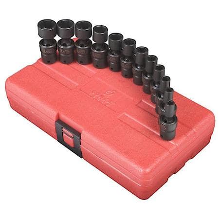 Socket Set Impact 1/4In. Drive 12 Pc Univ Metric