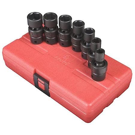 Socket Set Impact 3/8In. Drive 7Pc Std Sae Univ