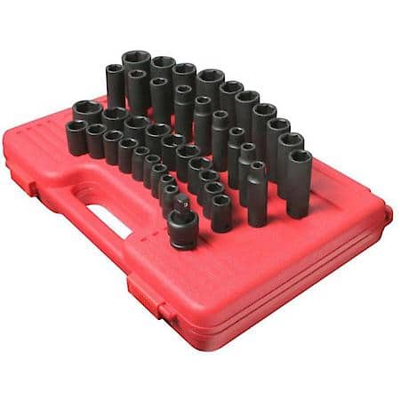 Socket Set Impact 1/2In. Dr Sae Regular Deep