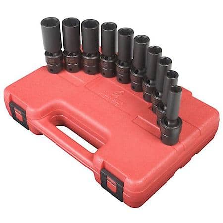 10-Piece 3/8 In. Drive Deep Metric Un
