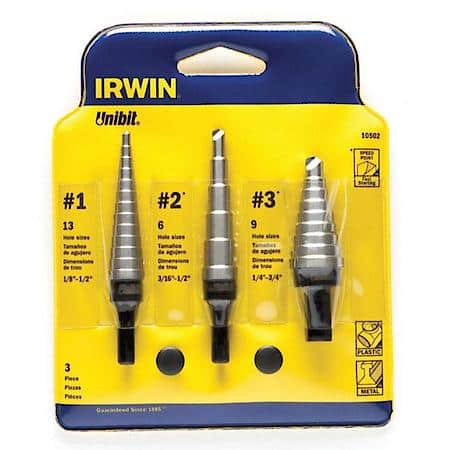 502 3Pc Hss Unibit Set In Kit Bag