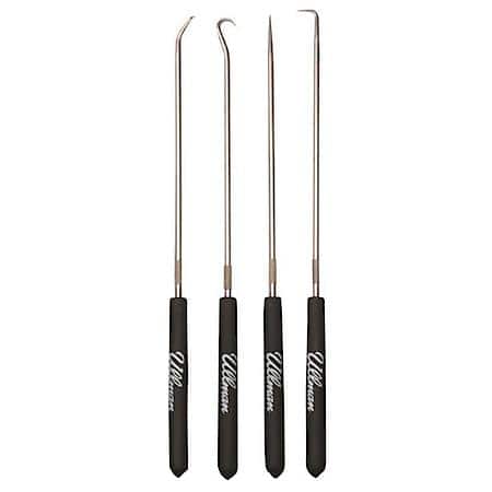 4-Piece 9-3/4" Long Hook and Pick Set